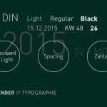Kalender 2015 Schriftauswahl DIN